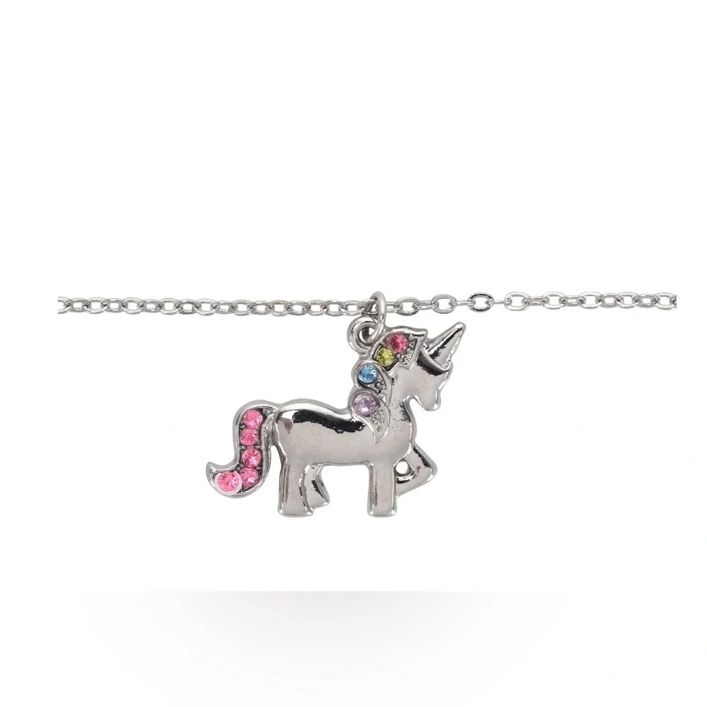 🔴 3/$12 Wonder Nation Unicorn Jewelry Set - Silver and Pink Accents!‎ NEW!